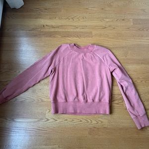 Lululemon Ready to Roll Acid Rubber Dye Crewneck (4, rustic coral)
